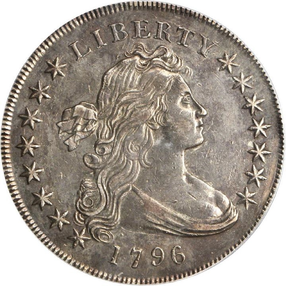 1796 $1 Draped Bust Small Eagle Silver Dollar BB-61 B-4 PCGS XF45