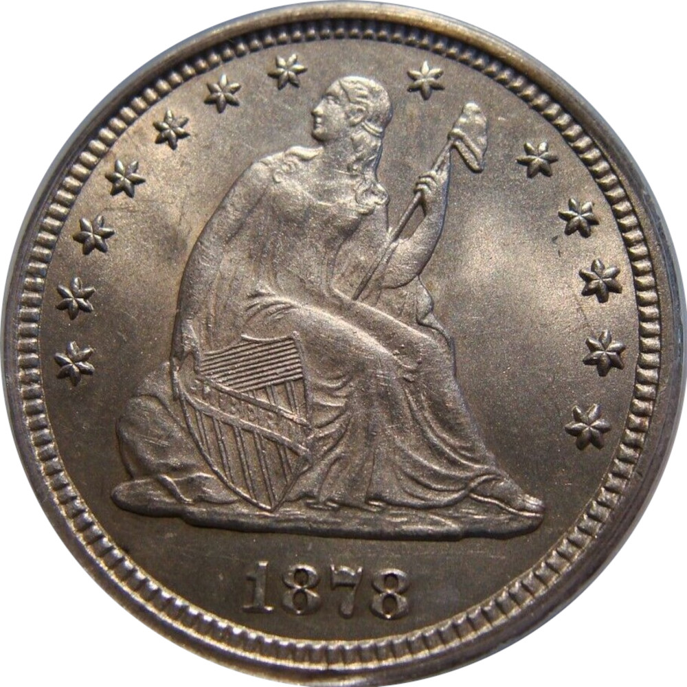 1878-CC 25c Liberty Seated Quarter Carson City Gem ANACS MS62