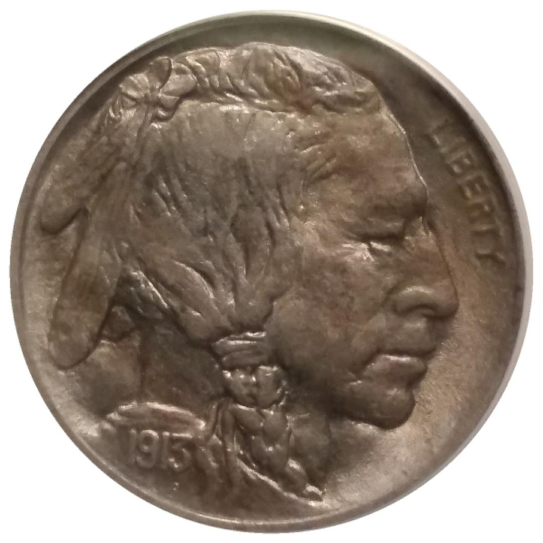 1913 Buffalo Nickel Type I - ANACS MS64