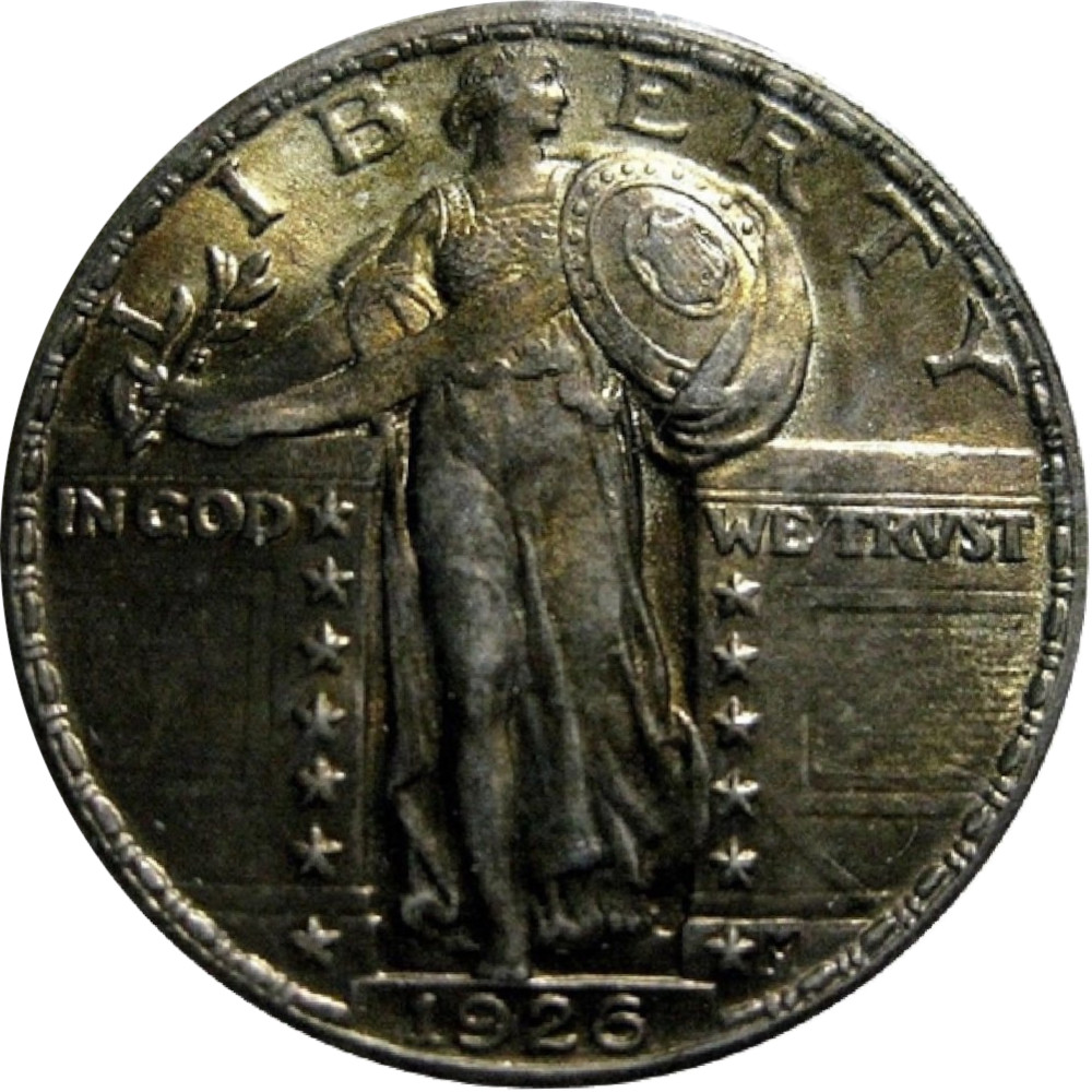 1926 25c Liberty Standing Quarter Type II
