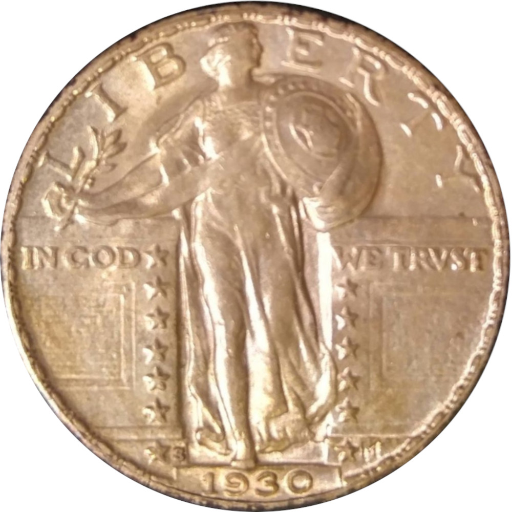 1930-S 25c Liberty Standing Quarter Type II