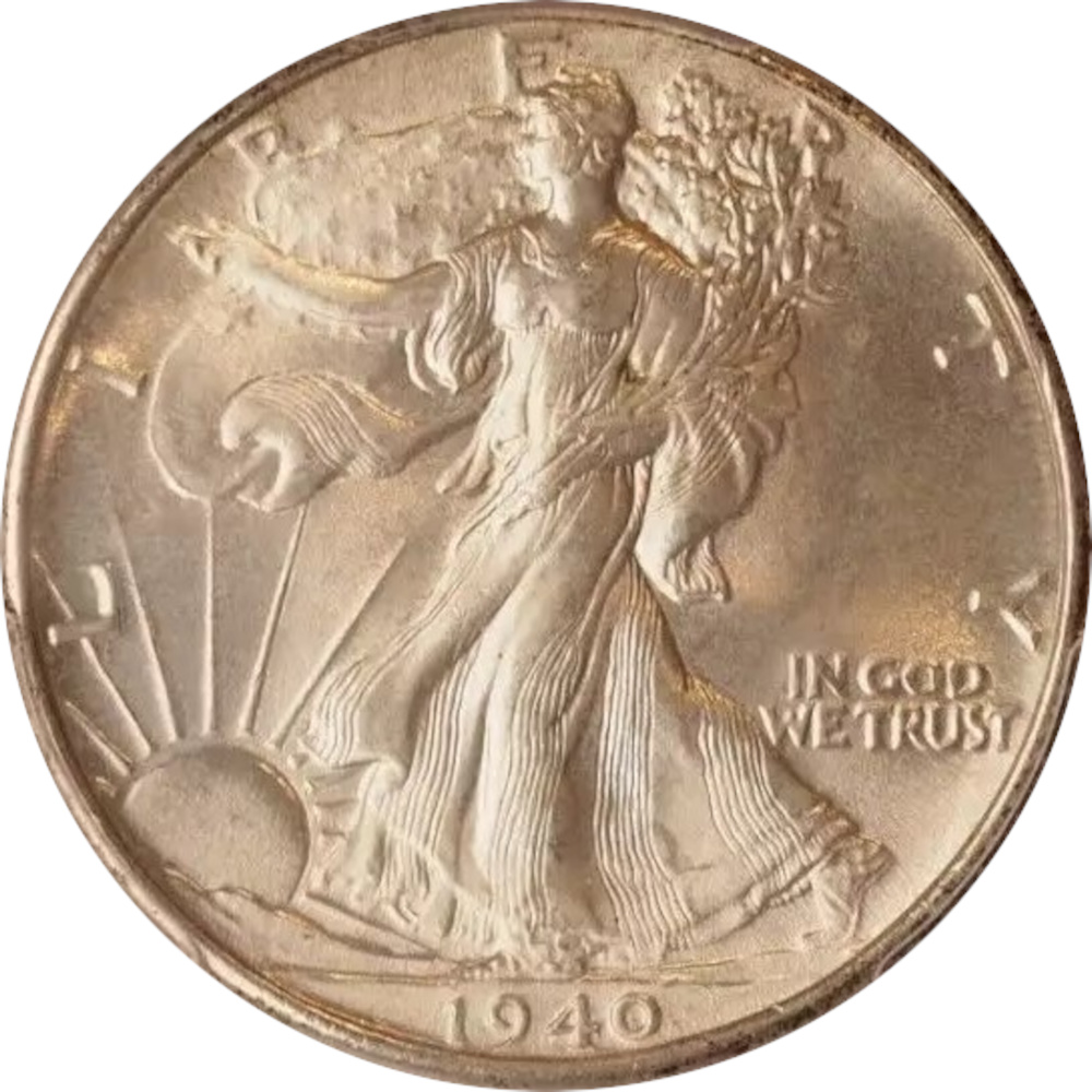 1940 50c Walking Liberty Half Dollar #1, PCGS MS65
