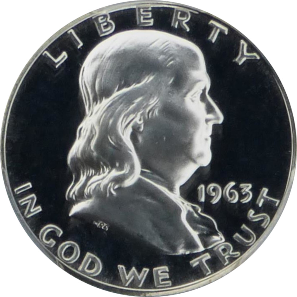 1963 50c Franklin Half Dollar #1, PCGS PF65 Cameo
