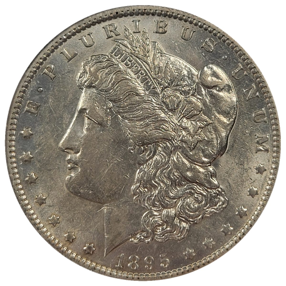 1895-O $1 Morgan Silver Dollar - NGC AU55