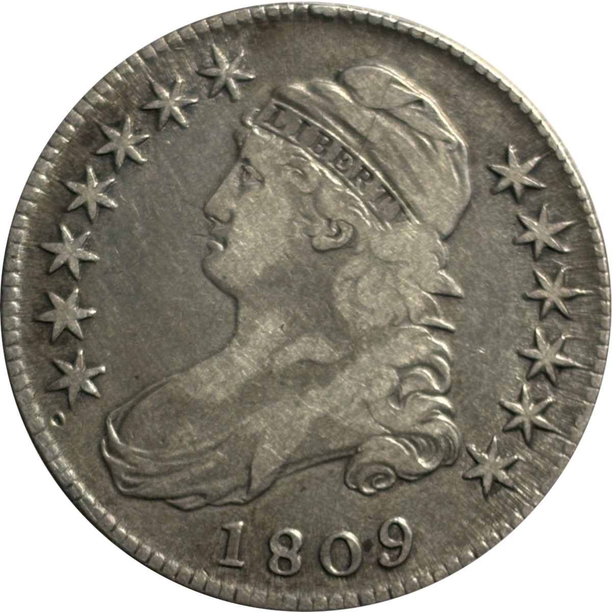 1809 50c Capped Bust Half Dollar #1 Overton 103 R1