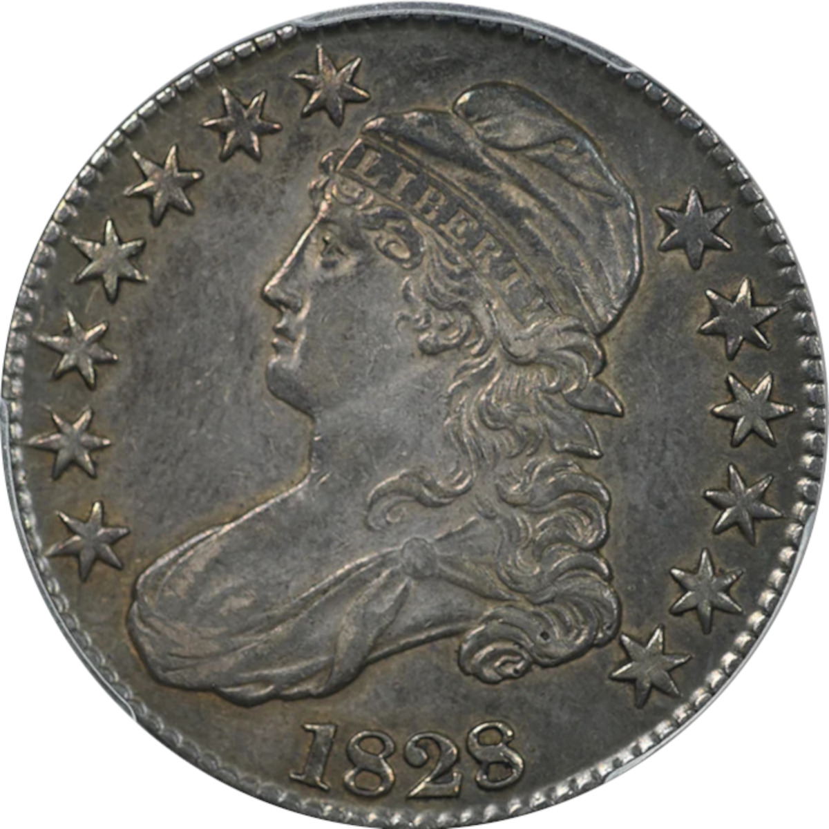 1828 50c Capped Bust Half Dollar #1 Overton-112 R3 PCGS XF45