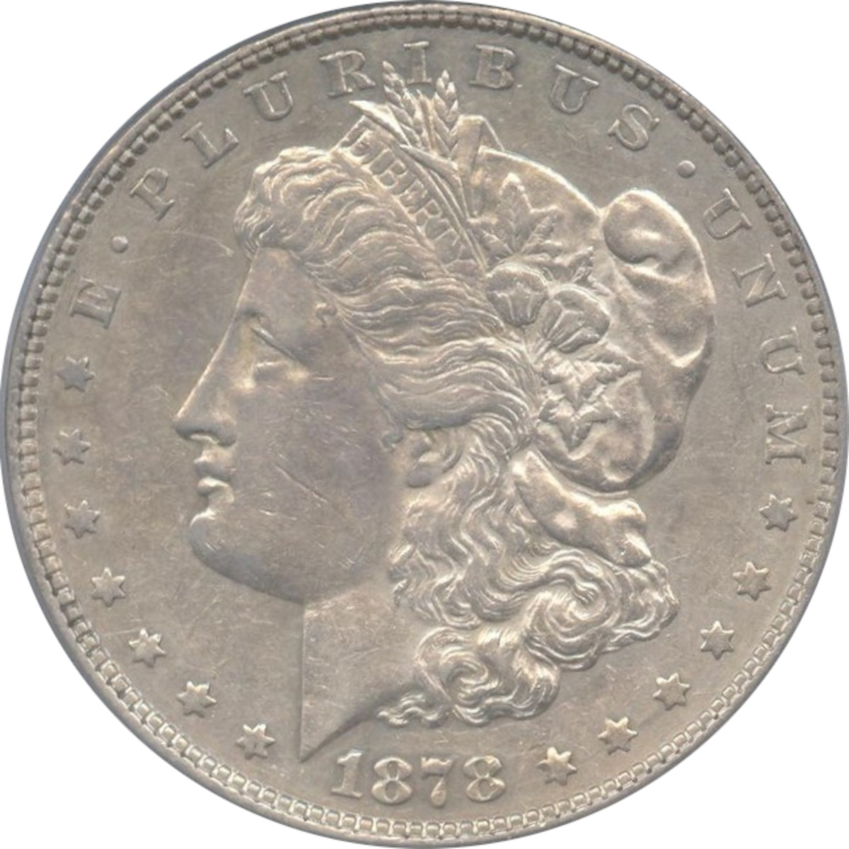 1878 $1 Morgan Dollar 8 Tail Feathers VAM 9 Struck on 1st Day of Morgan Dollar Production March 11 1878 PCGS XF45