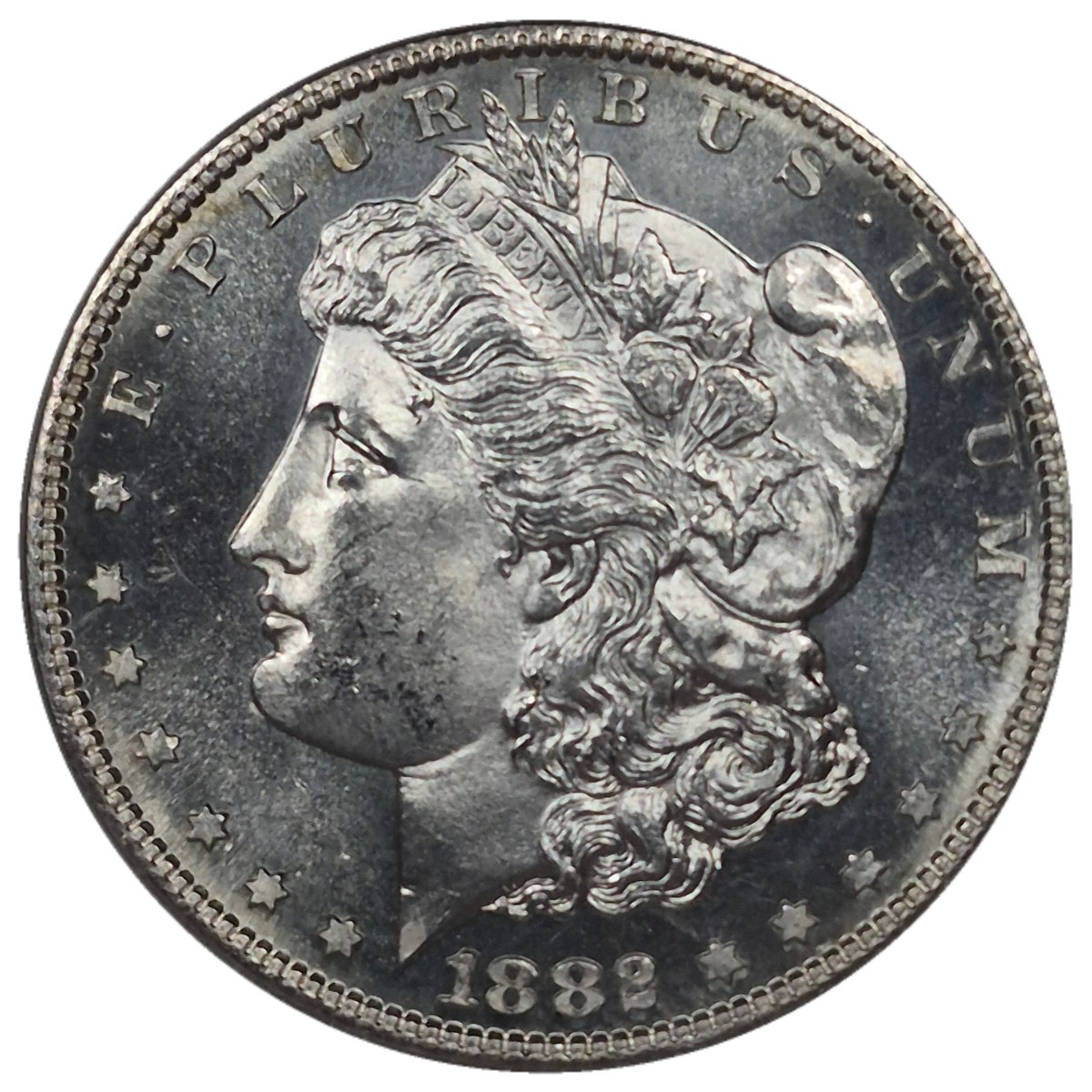 1882-S $1 Morgan Silver Dollar #4 - ANACS MS63 - Looks DMPL