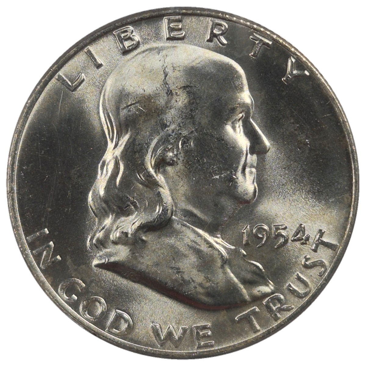 1954-D 50c Franklin Half Dollar #1, ANACS MS65 FBL